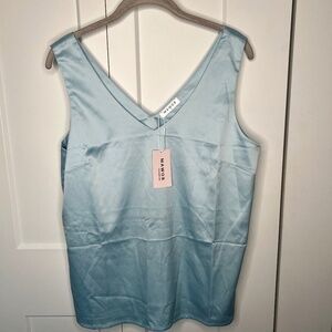 Mawor Powder Blue Sleeveless Blouse NWT